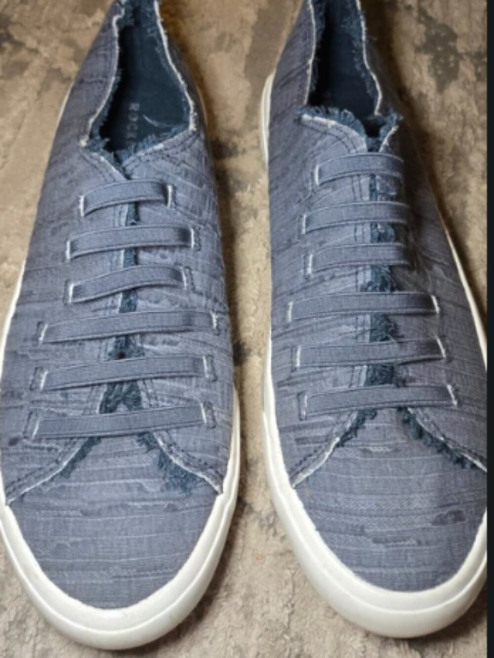 Rocket Dog Gray Distressed Slip-On Sneakers – Women’s Size 11